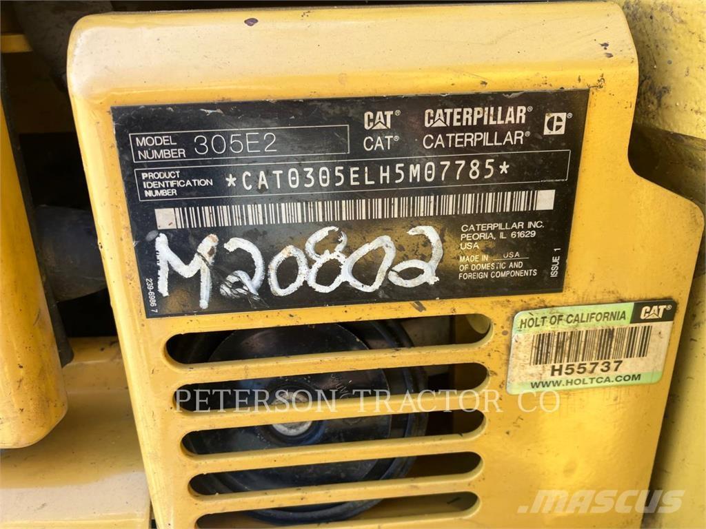 CAT 305E2 Rupsgraafmachines