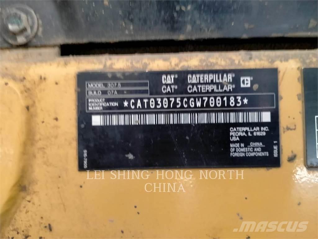 CAT 307.5 Rupsgraafmachines