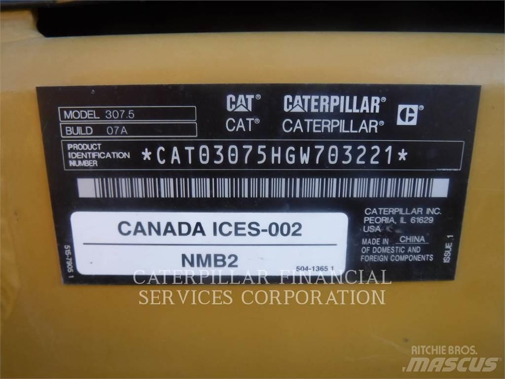 CAT 307.5-07 Rupsgraafmachines