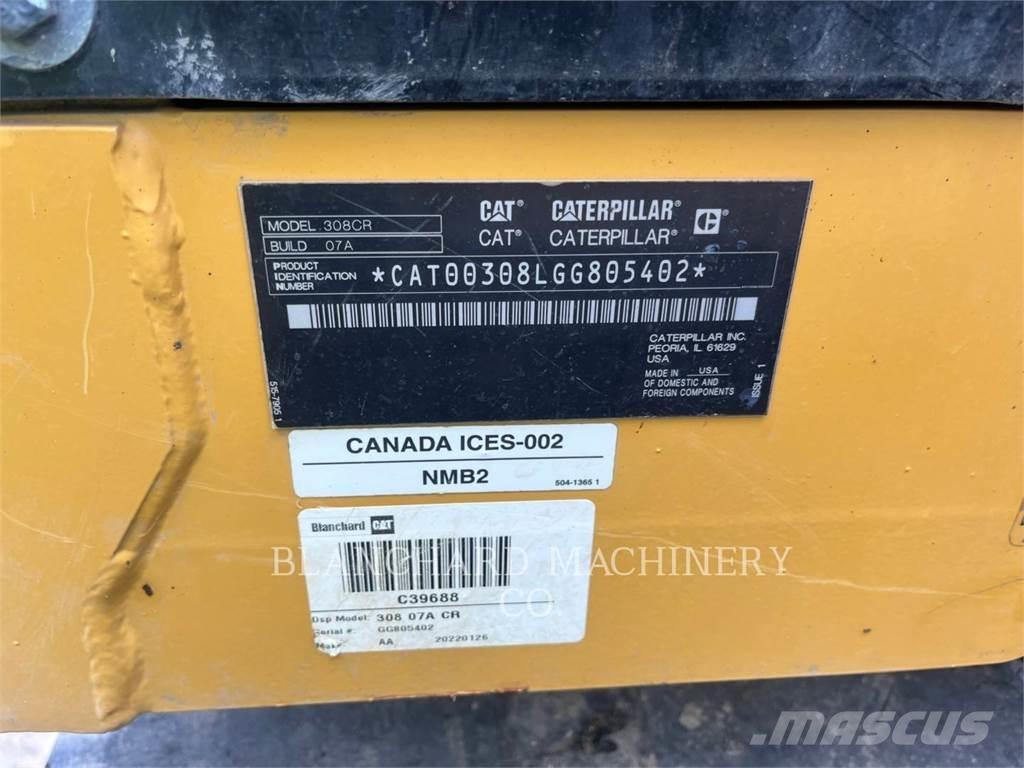 CAT 308-07CR Rupsgraafmachines
