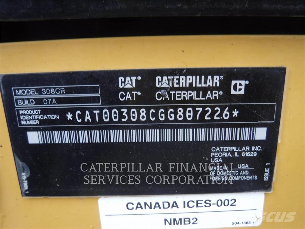 CAT 308-07CR Rupsgraafmachines
