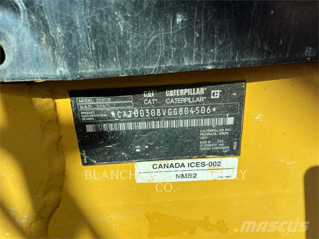 CAT 308CR Rupsgraafmachines