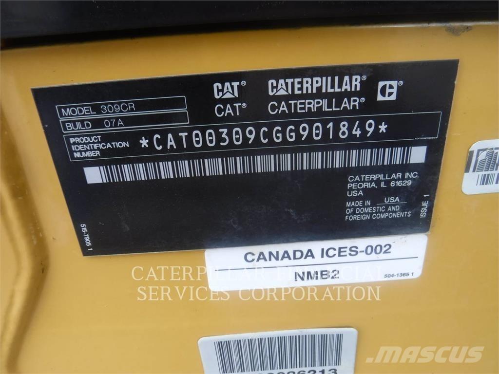 CAT 309-07CR Rupsgraafmachines