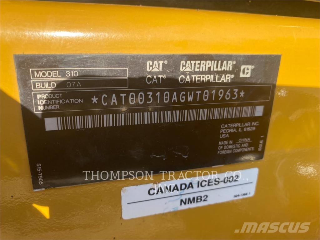 CAT 310 Rupsgraafmachines