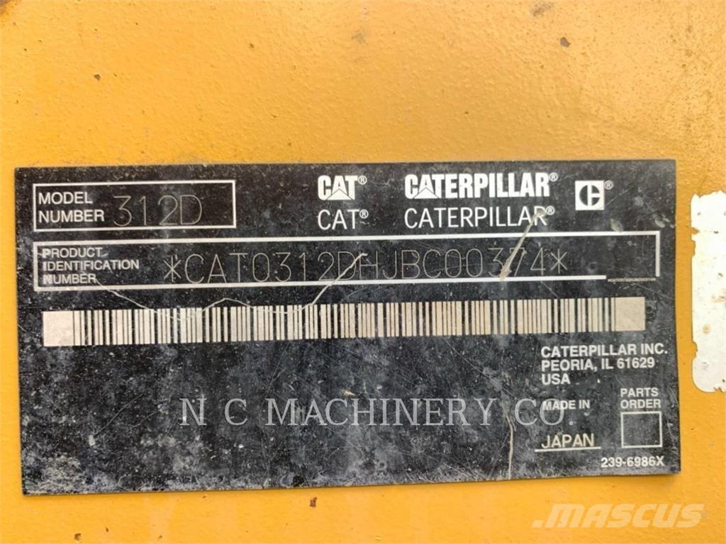 CAT 312D L Rupsgraafmachines