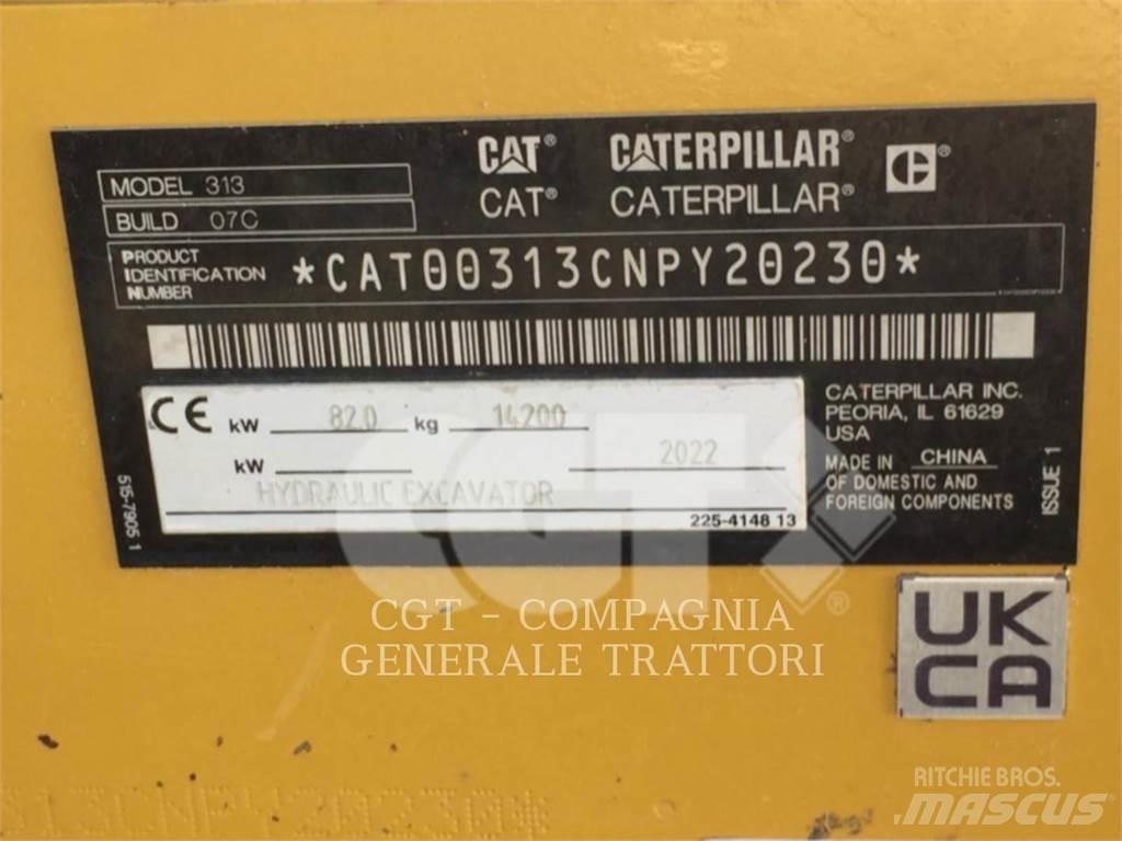 CAT 313 NG Rupsgraafmachines