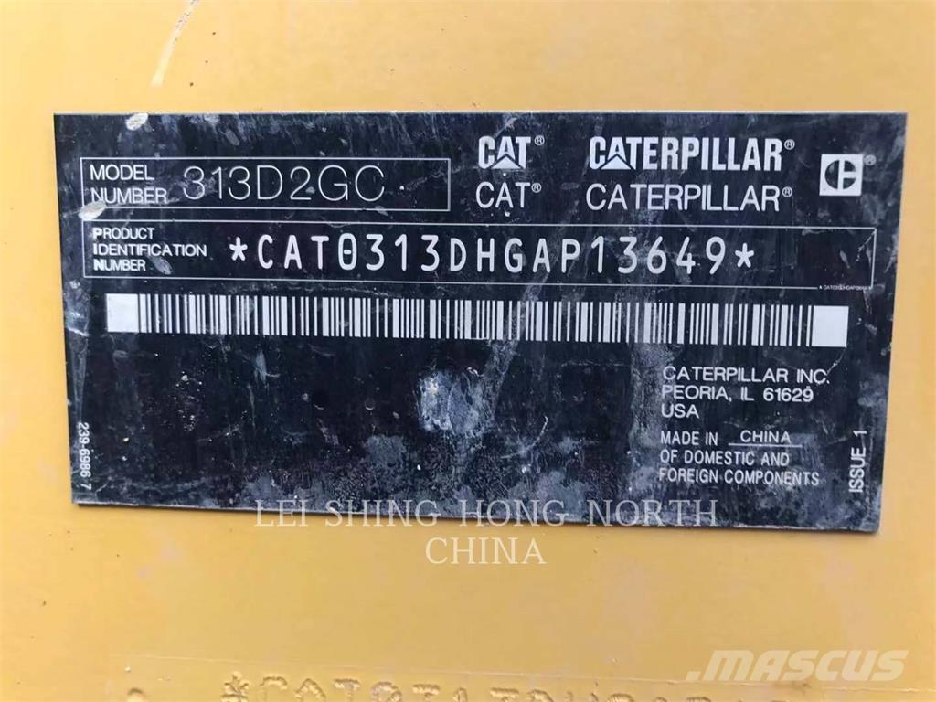 CAT 313D2GC Rupsgraafmachines