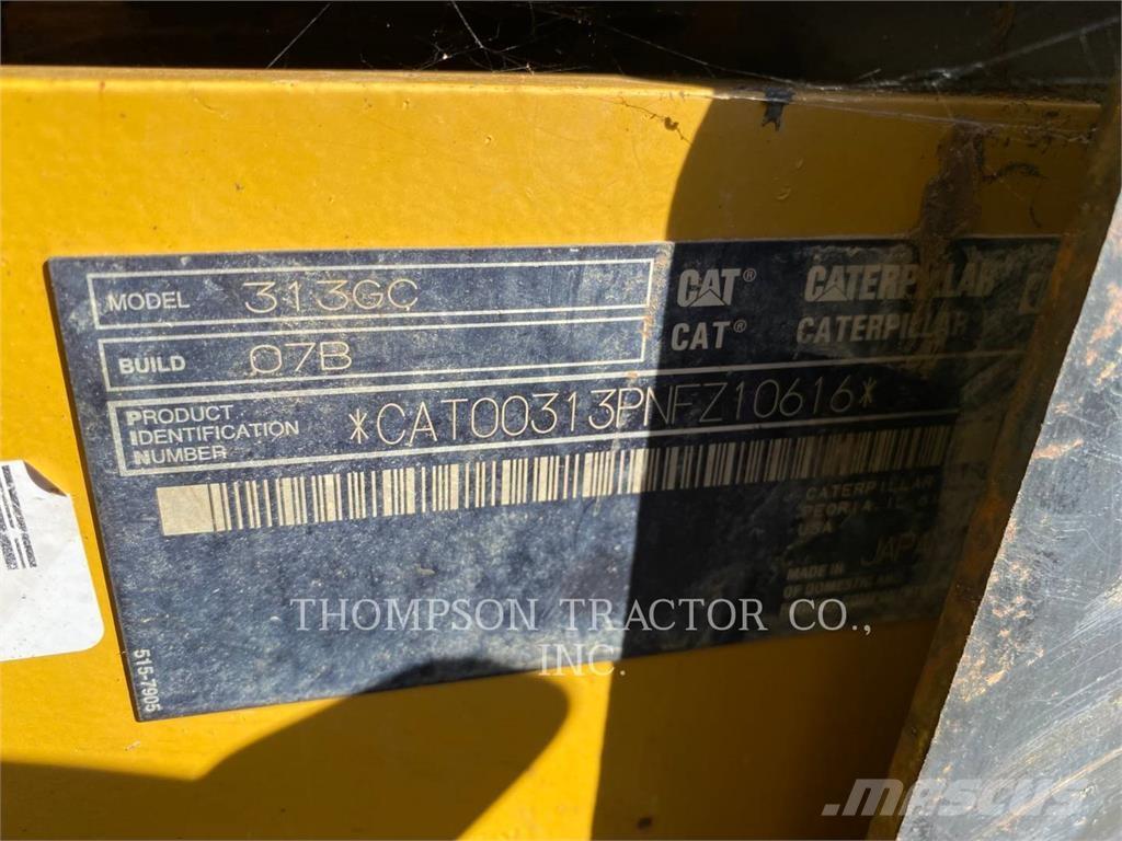 CAT 313GC Rupsgraafmachines