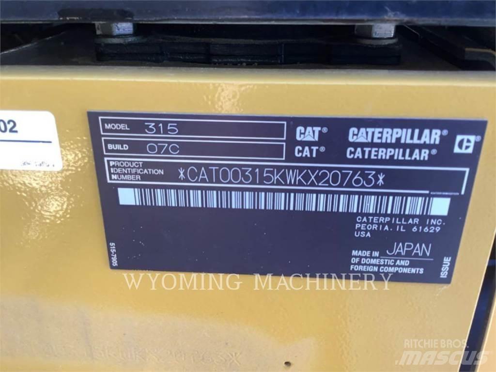 CAT 315 Rupsgraafmachines
