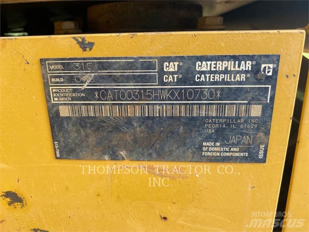 CAT 315 Rupsgraafmachines