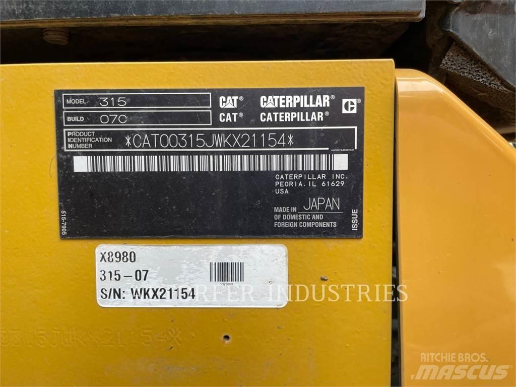 CAT 315-07 Rupsgraafmachines
