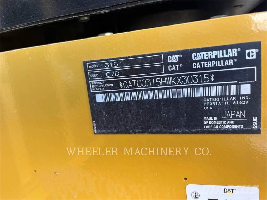 CAT 315 CF Rupsgraafmachines
