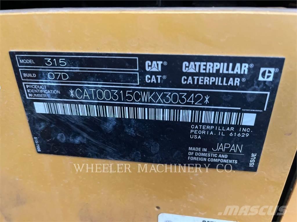CAT 315 CF Rupsgraafmachines