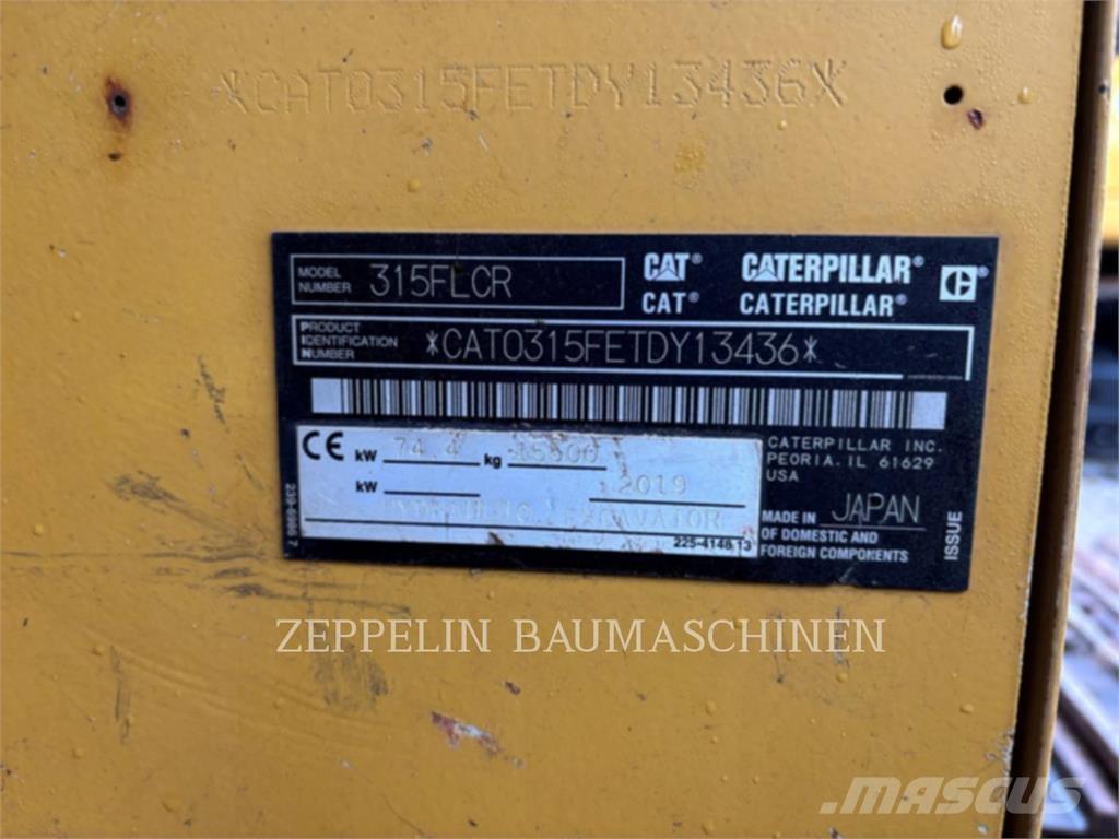 CAT 315FL Rupsgraafmachines