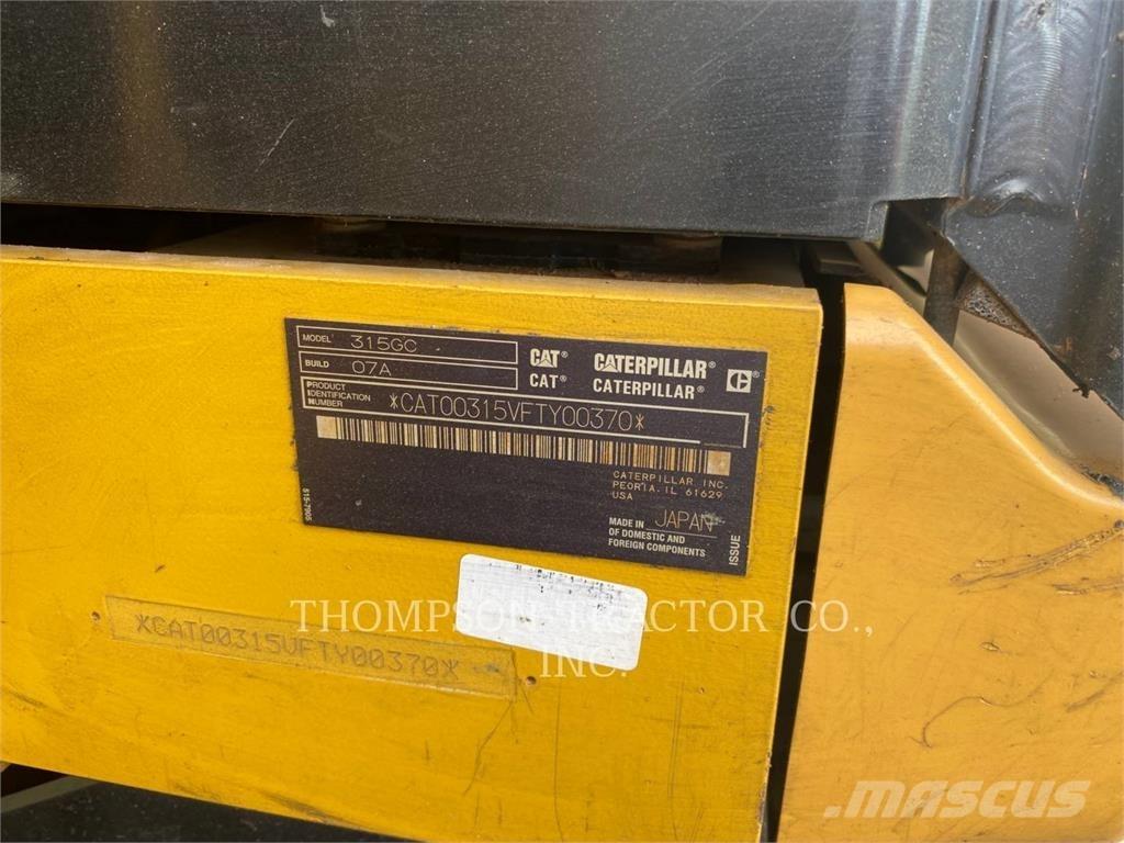 CAT 315GC Rupsgraafmachines