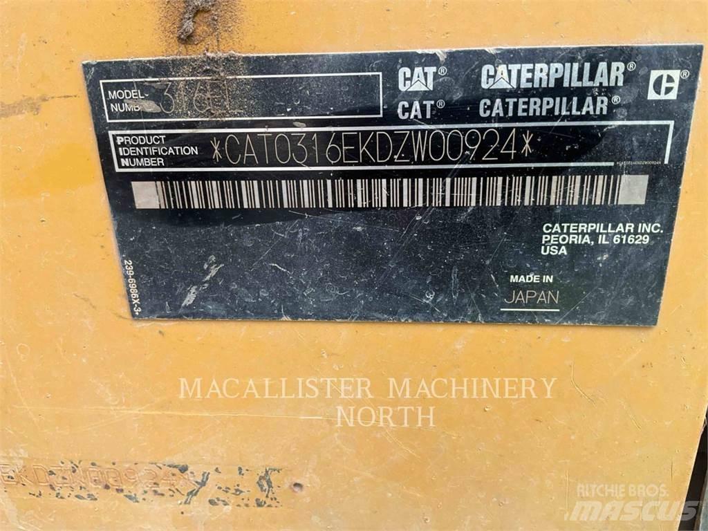 CAT 316EL Rupsgraafmachines