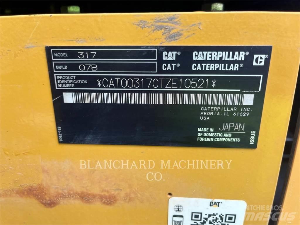 CAT 317 Rupsgraafmachines