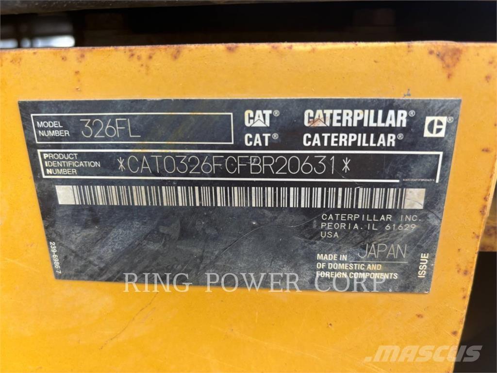 CAT 326FL Rupsgraafmachines