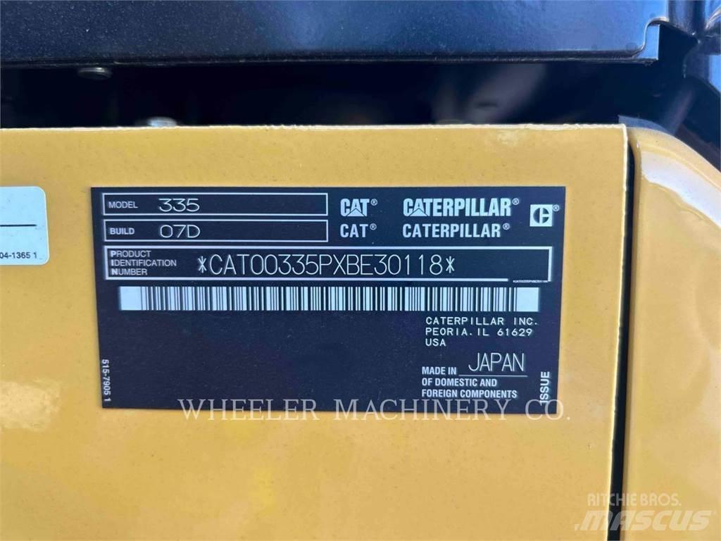 CAT 335 CF Rupsgraafmachines