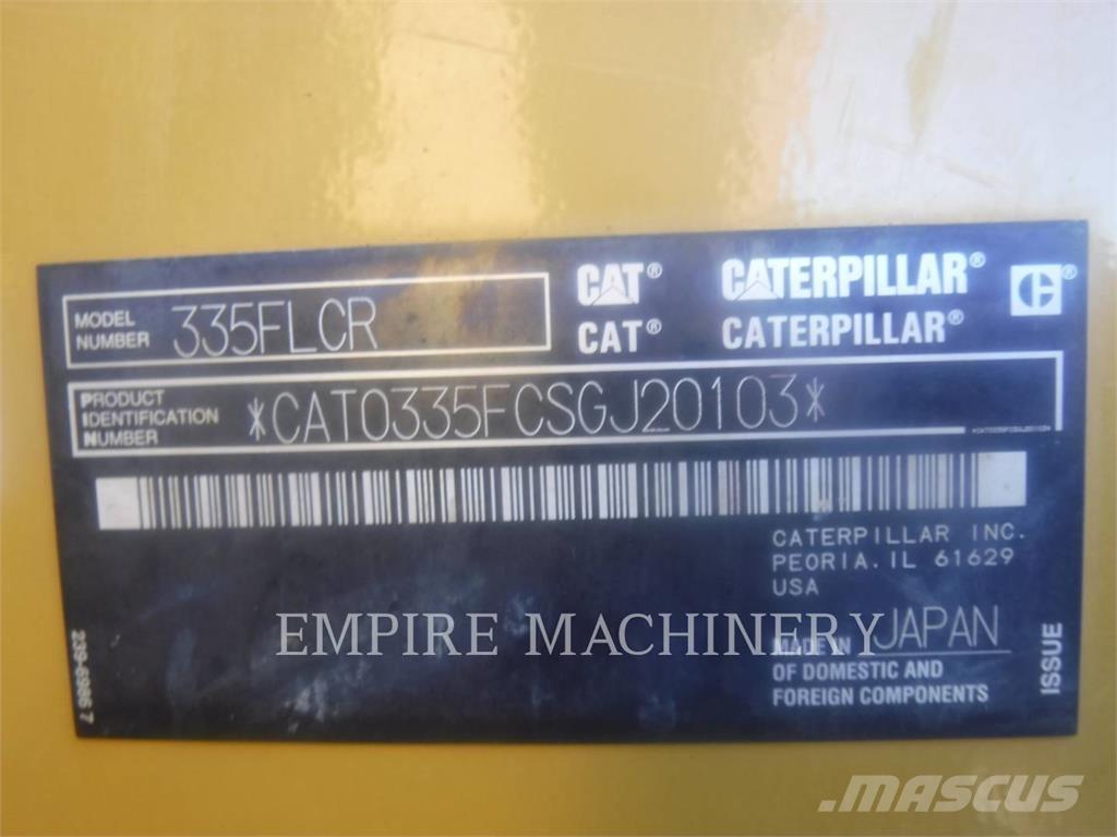 CAT 335FLCR Rupsgraafmachines