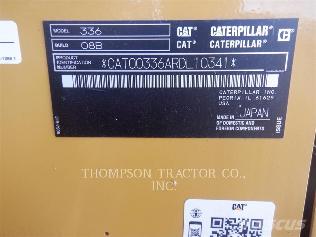 CAT 336 Rupsgraafmachines