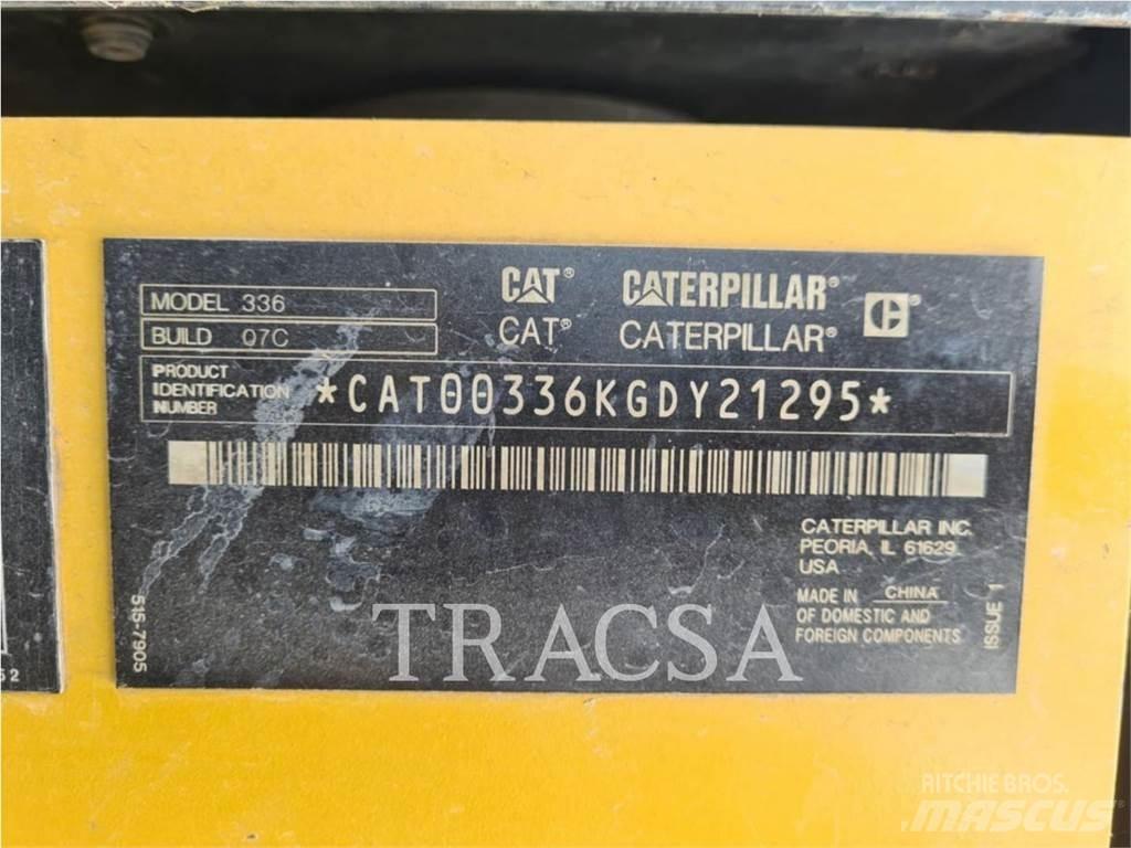 CAT 336-07 Rupsgraafmachines