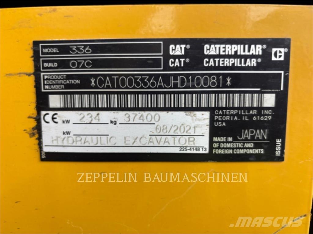 CAT 336-07C Rupsgraafmachines