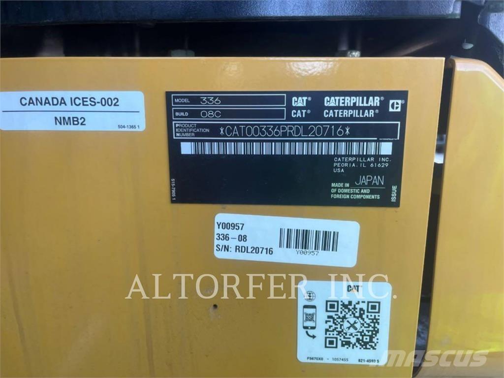 CAT 336-08 Rupsgraafmachines