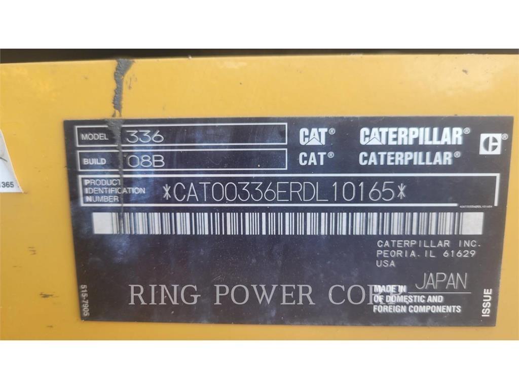 CAT 336-08 Rupsgraafmachines