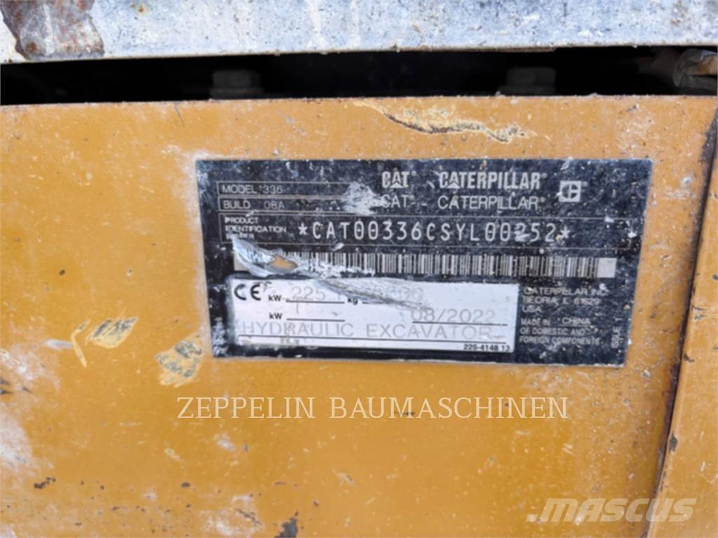CAT 336-08 Rupsgraafmachines