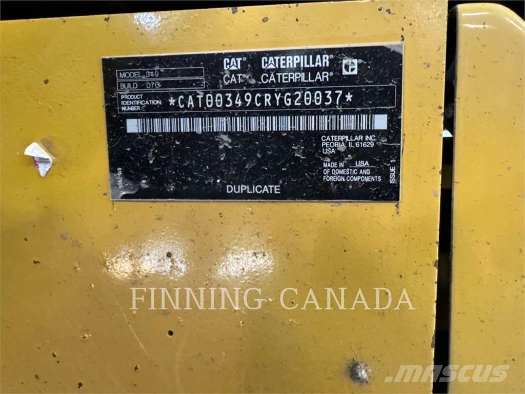 CAT 349-07 Rupsgraafmachines
