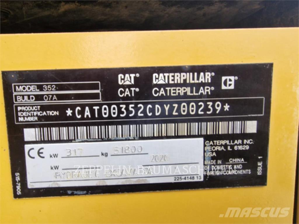 CAT 352-07A Rupsgraafmachines