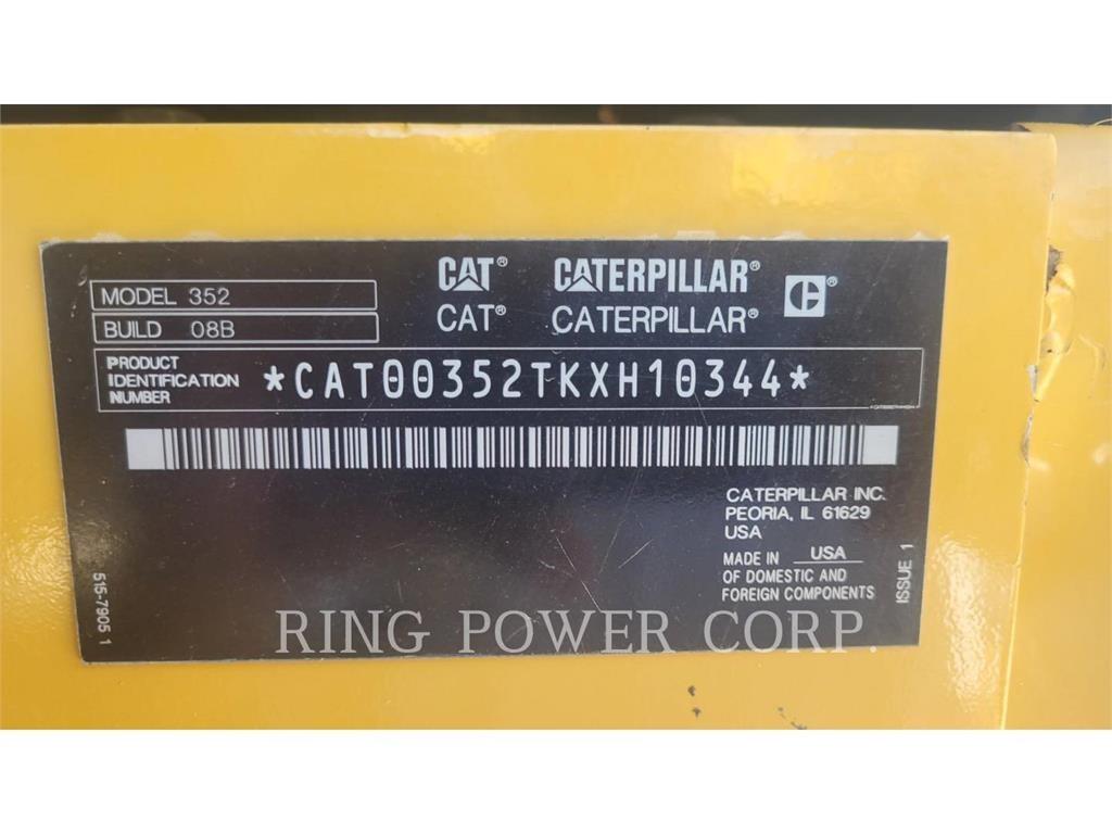CAT 352-08 Rupsgraafmachines