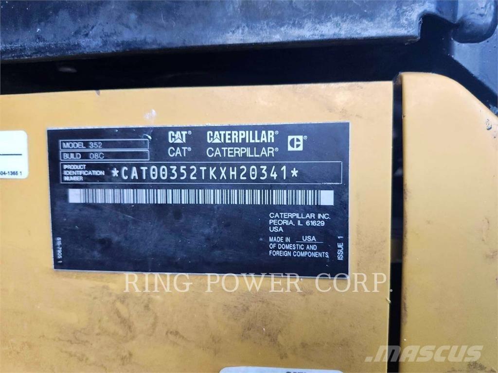 CAT 352EW Rupsgraafmachines
