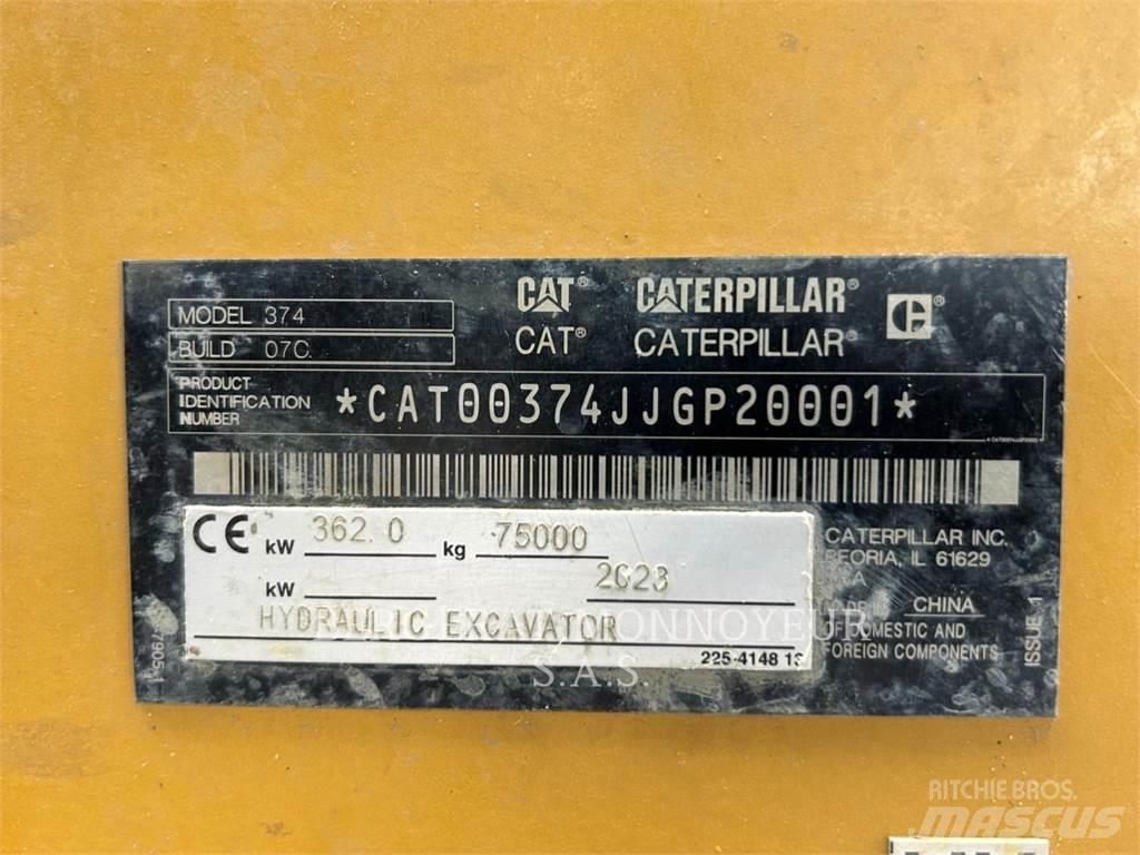 CAT 374 Rupsgraafmachines