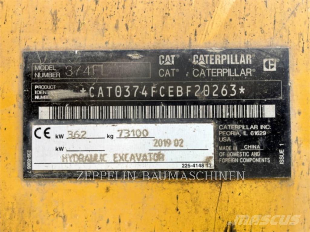 CAT 374FL Rupsgraafmachines