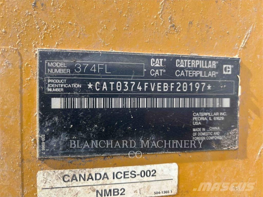 CAT 374FL Rupsgraafmachines