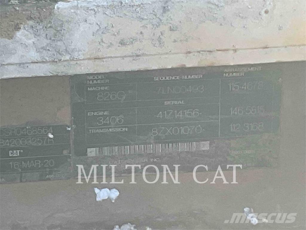 CAT 826G Grondverdichtingsmachines