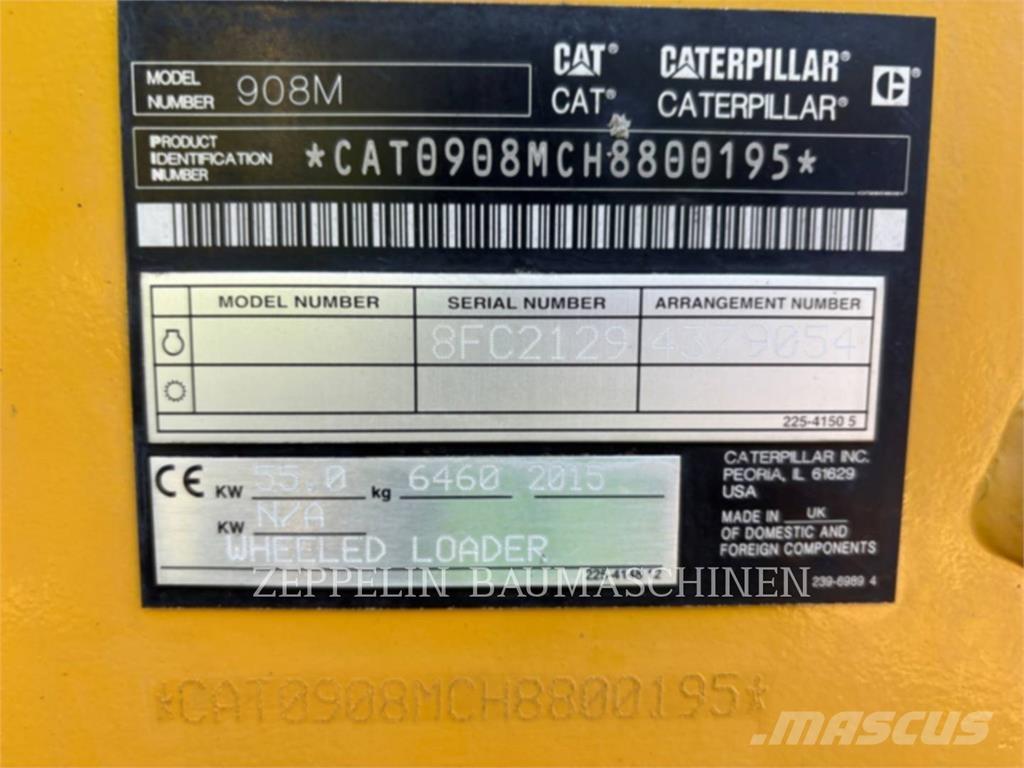 CAT 908M Wielladers