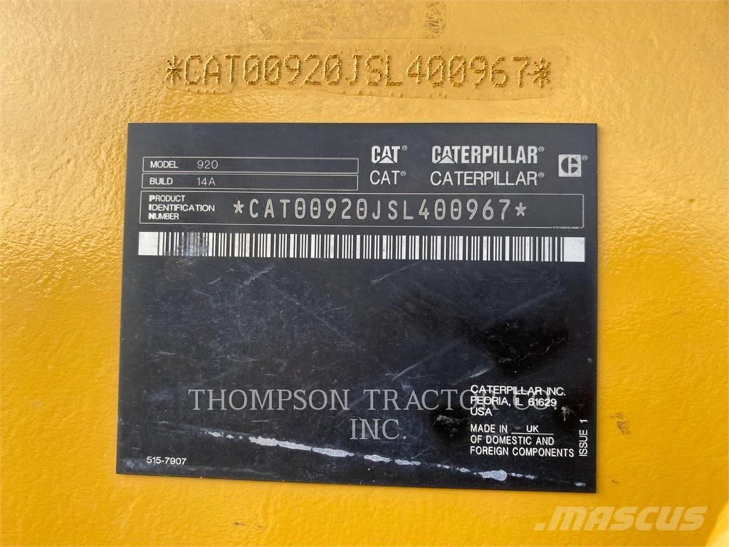 CAT 920 Wielladers