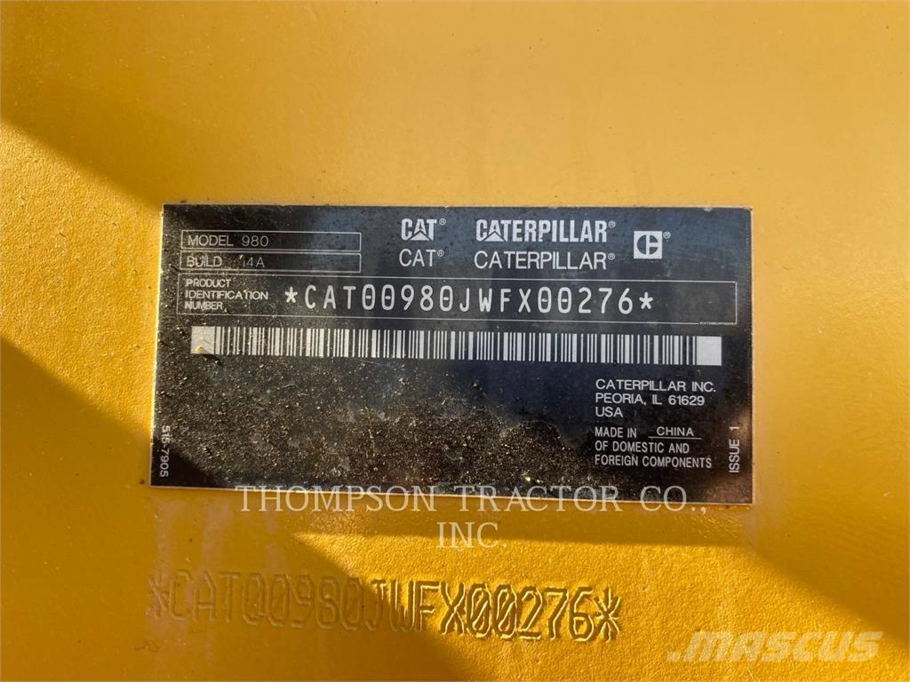 CAT 980 Wielladers