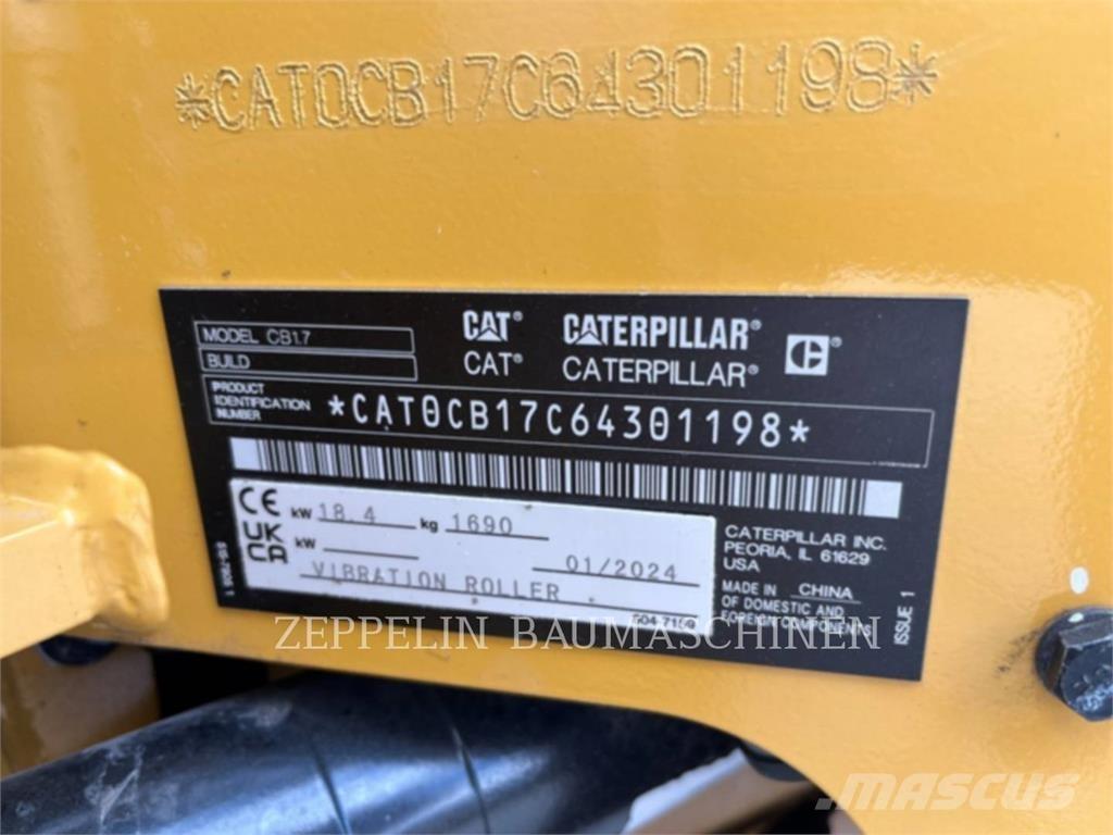 CAT CB1.7 Grondverdichtingsmachines