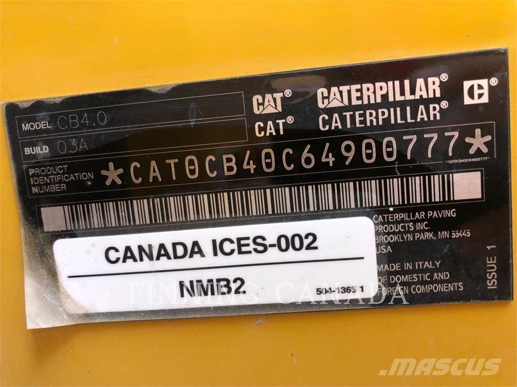 CAT CB4.0-03 Grondverdichtingsmachines