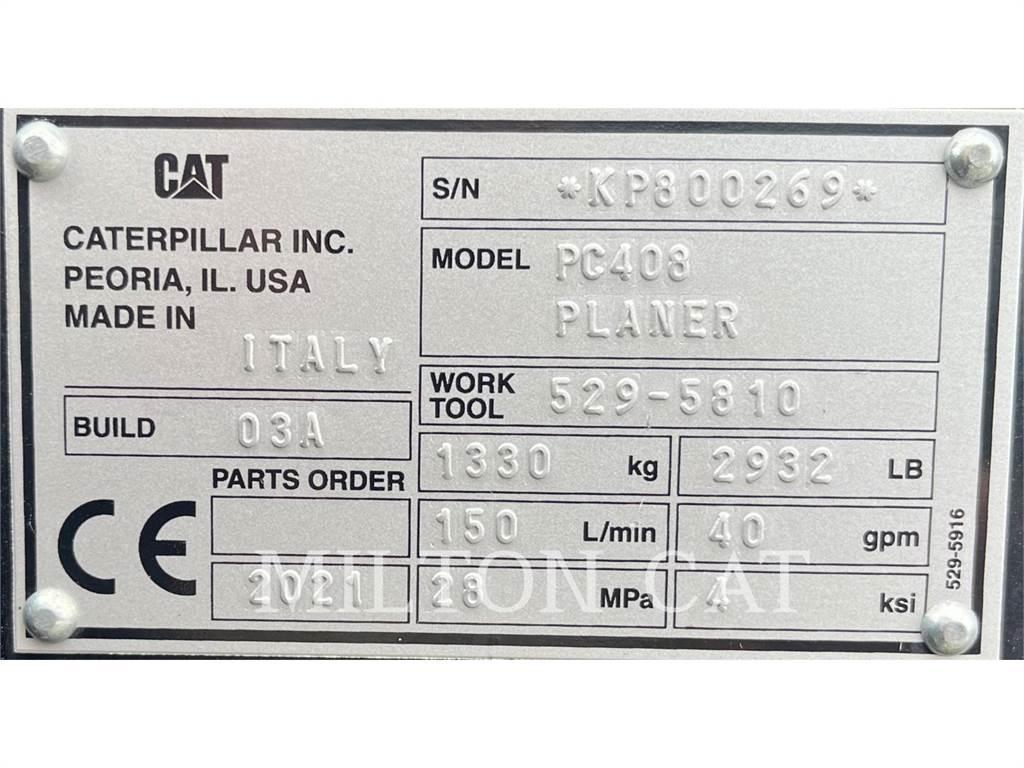 CAT PC408 COLD PLANER Schavers
