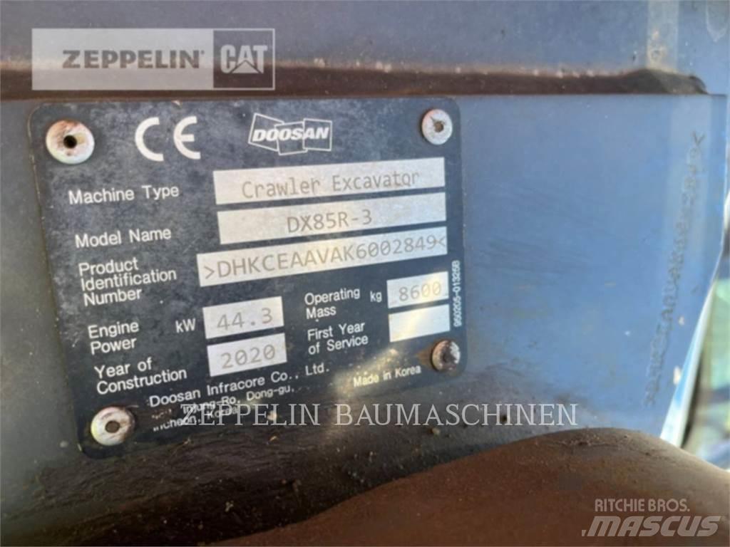 Doosan DX85R-3 Rupsgraafmachines