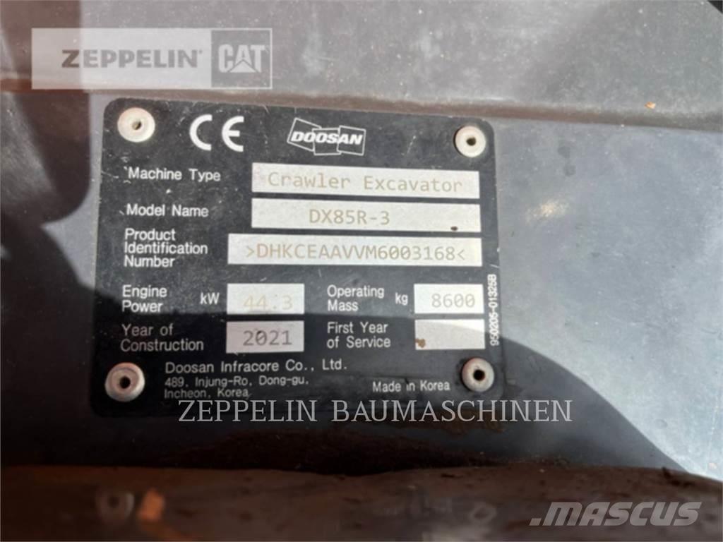 Doosan DX85R-3 Rupsgraafmachines