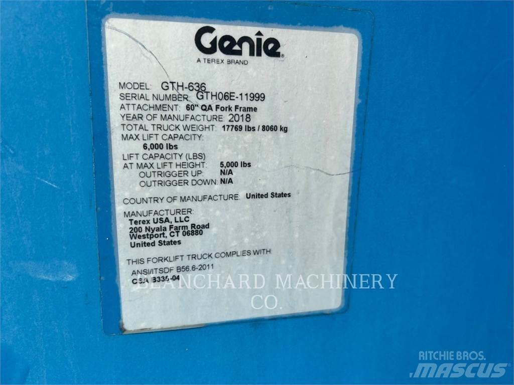 Genie GTH-636 Verreikers