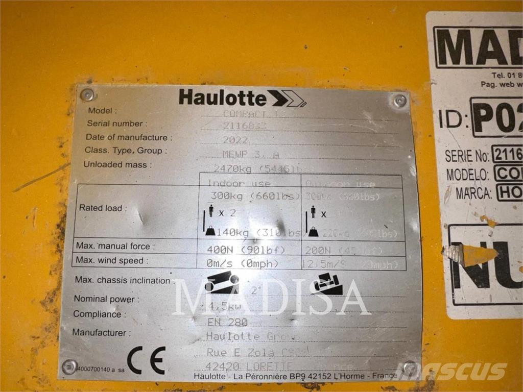 Haulotte COMPACT12 Schaarhoogwerkers