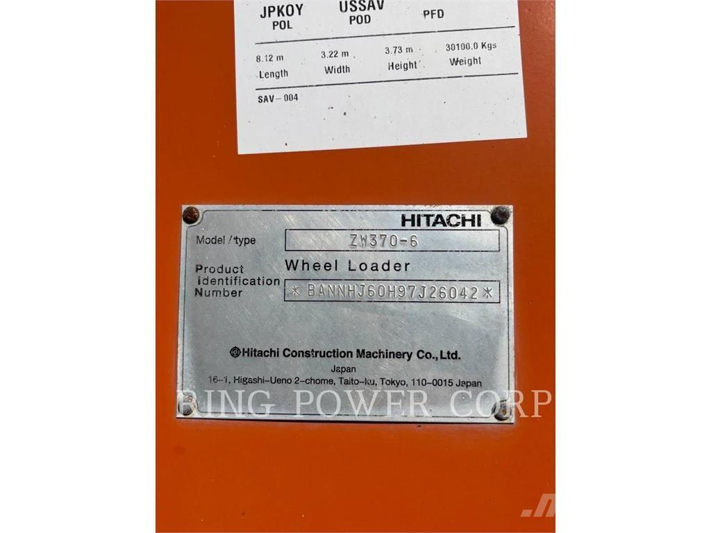 Hitachi ZW3706-6 Wielladers