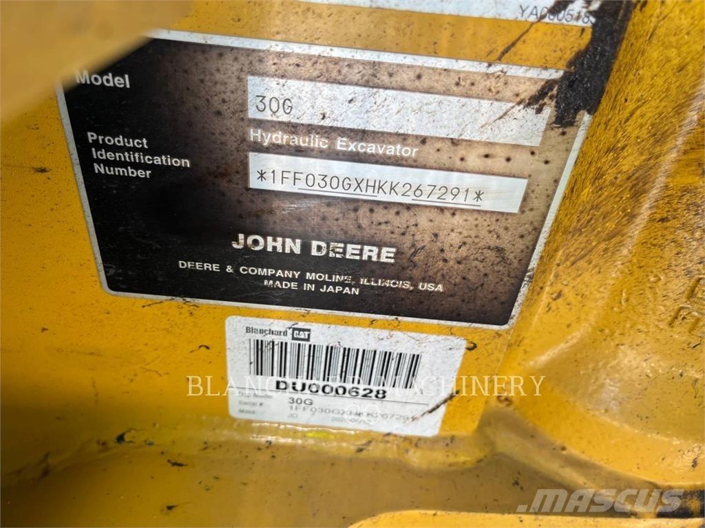John Deere 30G Rupsgraafmachines